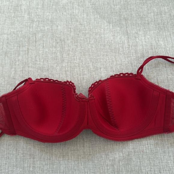 B.tempt'd by‎ Wacoal Ciao Bella Balconette Bra 953144 Persian Red Size 32D - Picture 4 of 9